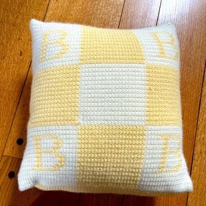Pottery Barn Letter B Throw Pillow, Yellow